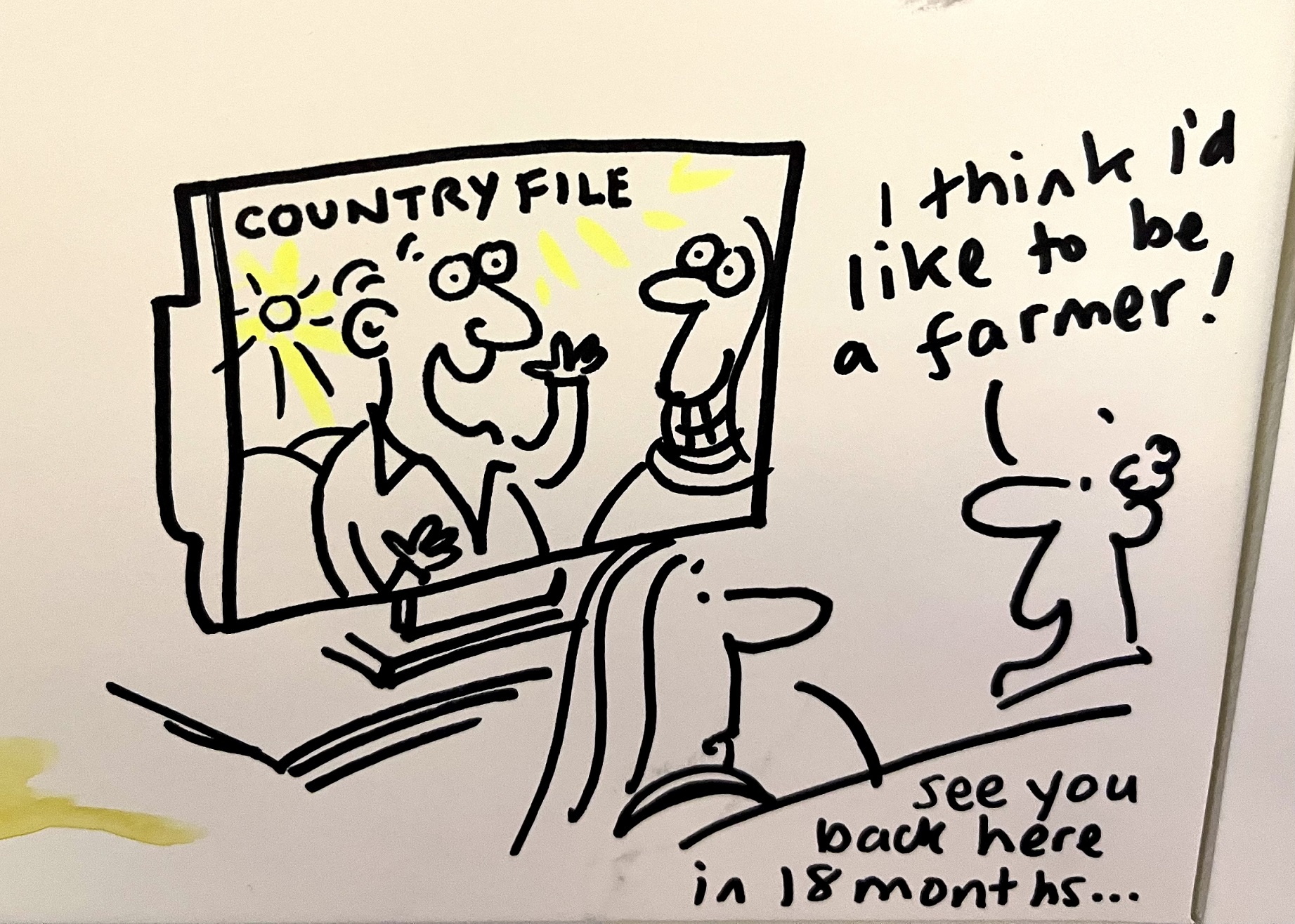 AgriLeader Forum 2023 cartoon about Countryfile TV show